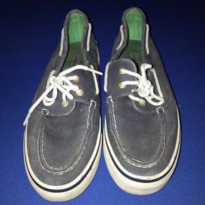 Sperry Top Sider Womens Size 7 Biscayne Navy Blue Canvas 9771551 Boat Deck Shoes